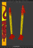 Готовый набор ракеты "Dragon Red" / Ready-made rocket kit 
